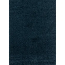 Tapis Coltrane GoodHome bleu foncé L.170 x L.120 cm
