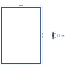 Tapis Coltrane gris GoodHome L.90 x l.60 cm