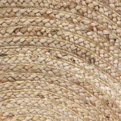 Tapis Cosy'ness en jute & lurex D80 cm - Atmosphera