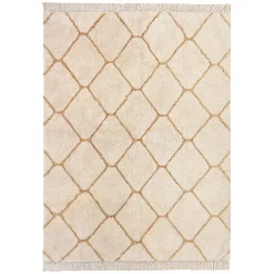 Tapis coton berbère Deko & co 120 x170 cm beige