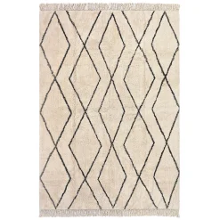 Tapis coton berbère Deko & co 160 x 230 cm gris