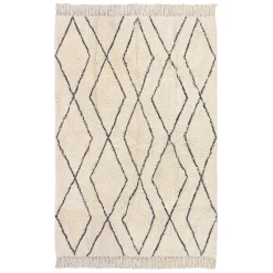 Tapis coton berbère Deko & co 120 X 170 cm gris