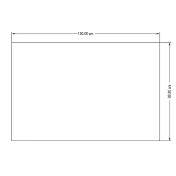 Tapis coton Diamond GoodHome 80 x 150 cm taupe