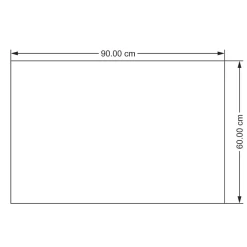 Tapis coton Diamond GoodHome 60 x 90 cm taupe