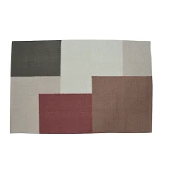 Tapis coton Patchwork GoodHome 80 x 150 cm