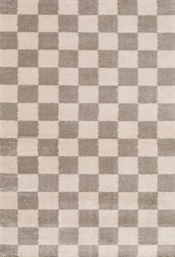 Tapis damier beige L.170 x l.120cm Balta, Release
