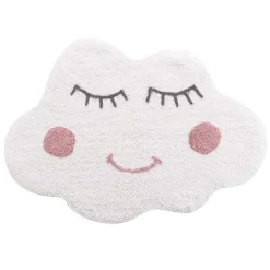 Tapis Déco Enfant "Wendy" 60x90cm Blanc