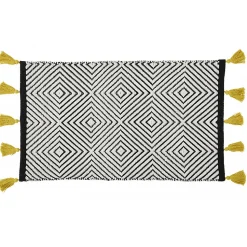 Tapis déco ethnique en coton tissé 50x80cm