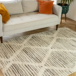 Tapis déco intérieur style berbère losanges 160x230cm