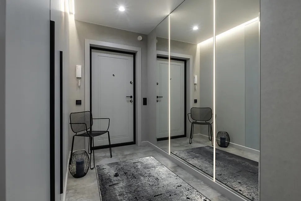 Tapis De Couloir Antidérapant Marl Béton La Gomme Gris 100 cm 100x670 cm 202075 1 szt.