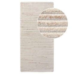 Tapis de Couloir Mango en Ivoire - Tapis Tufté à la Main 80x180 cm