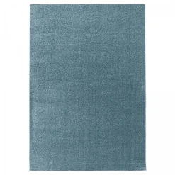 Tapis de couloir tissé motif uni BENAPO, bleu