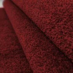 Tapis de couloir tissé motif uni SOULA, rouge