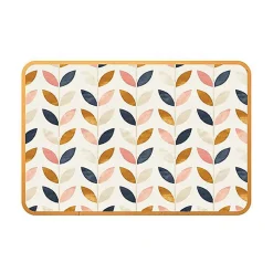 Tapis de cuisine absorbant en vinyle antidérapant Copper Leaves 50x120