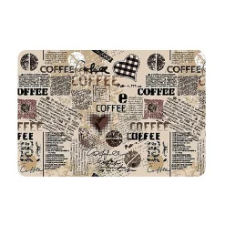 Tapis de cuisine absorbant en vinyle antidérapant Coffee Pattern 50x120