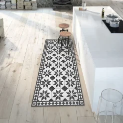 Tapis de Cuisine antidérapant en Vinyle Plancher de Style Antique 50x240 cm