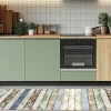 Tapis de Cuisine antidérapant en Vinyle Bois Rustique 50x300