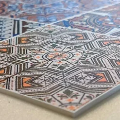 Tapis de Cuisine antidérapant en Vinyle Tuiles de Printemps 50x120 cm