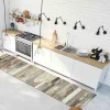 Tapis de Cuisine antidérapant en Vinyle Bois Vintage 50x240 cm