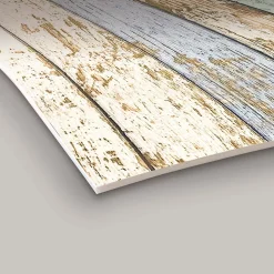 Tapis de Cuisine antidérapant en Vinyle Bois Rustique 50x240