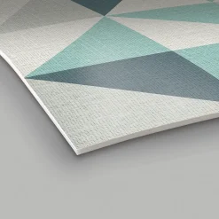 Tapis de Cuisine antidérapant en Vinyle Triangles 50x300