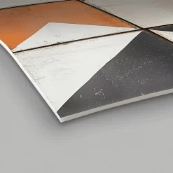 Tapis de Cuisine antidérapant en Vinyle Noir et Blanc Vintage 50x120