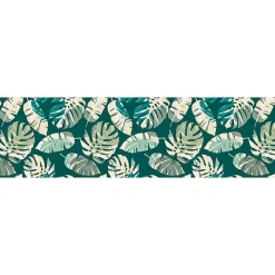 Tapis de Cuisine antidérapant en Vinyle Feuilles Tropicales 50x180