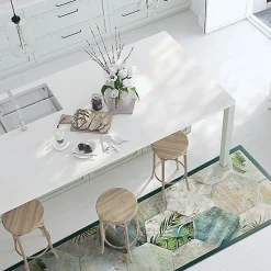 Tapis de Cuisine antidérapant en Vinyle Composition Exotique 120x50 cm