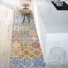Tapis de Cuisine antidérapant en Vinyle Tuiles de Printemps 50x180 cm