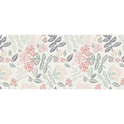 Tapis de Cuisine antidérapant en Vinyle Tissu Floral 50x120