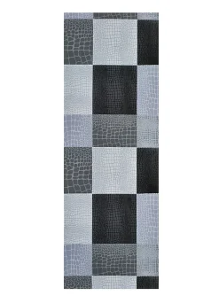 Tapis de cuisine ATTICGO gris rectangulaire animal print 48x200 cm SALLY