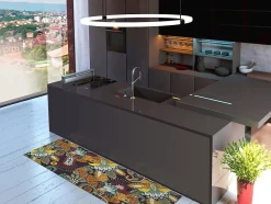 Tapis de cuisine ATTICGO multicolore rectangulaire dessins bohème 52x100 cm RICCI
