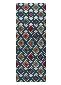 Tapis de cuisine ATTICGO vert rectangulaire dessins ethniques 52x100 cm RICCI