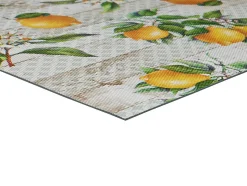 Tapis de cuisine ATTICGO multicolore rectangulaire dessins de citrons 48x200 cm SALLY