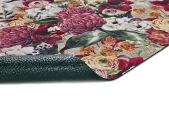 Tapis de cuisine ATTICGO rouge rectangulaire dessins avec des fleurs 52x100 cm RICCI