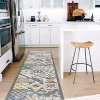 Tapis de Cuisine en Vinyle Antidérapant Cement Tiles 50x120