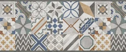 Tapis de Cuisine en Vinyle Antidérapant Cement Tiles 50x120