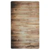 Tapis de cuisine imprimé bois marron 45x75 - vinyle antidérapant