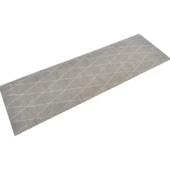 Tapis de cuisine lavable impression losange 60x180 cm velours vidaXL