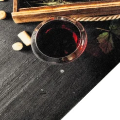 Tapis de cuisine lavable bouteille de vin 60x180 cm velours vidaXL
