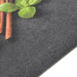 Tapis de cuisine lavable impression d épices 60x180 cm velours