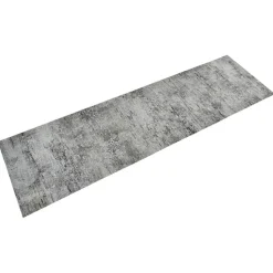 Tapis de cuisine lavable impression béton 45x150 cm velours