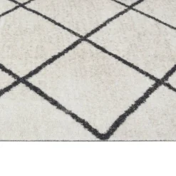 Tapis de cuisine lavable impression carrée 60x180 cm velours vidaXL