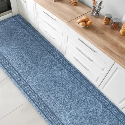 Tapis de cuisine sur mesure, Primaverum, Bleu acier 66 x 150 cm
