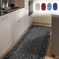 Tapis de cuisine sur mesure, Primaverum, Anthracite 66 x 350 cm