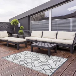 Tapis de jardin en polypropylène à motifs