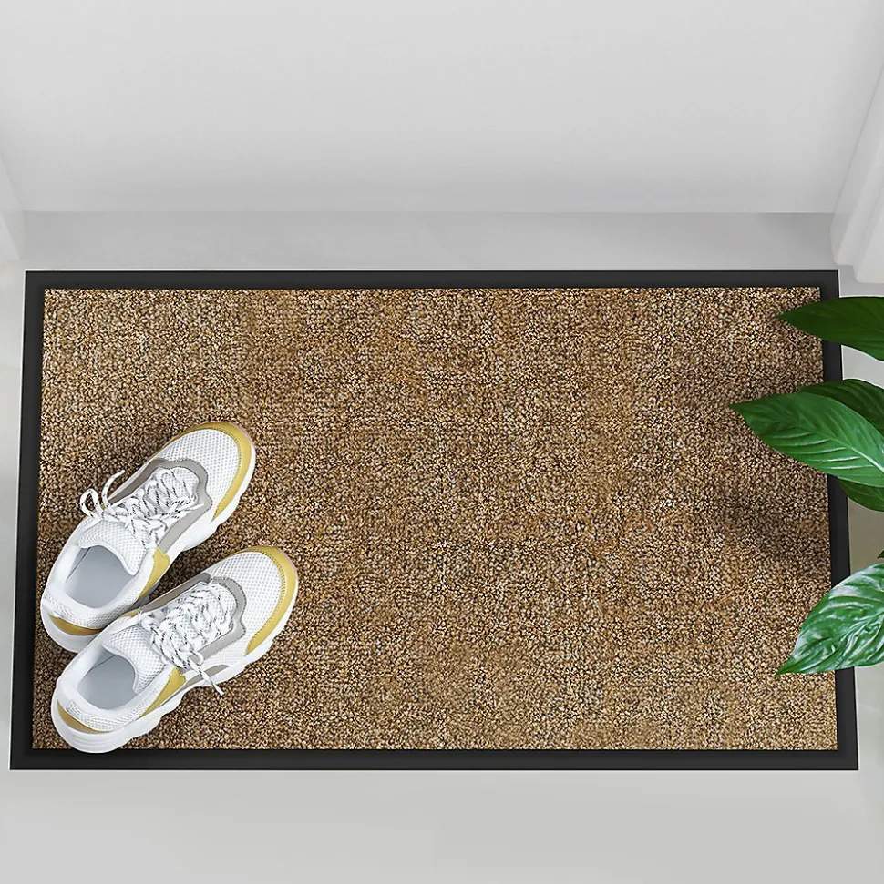 Tapis de Porte Paillasson d'entrée Rhine Beige 40 x 60 cm