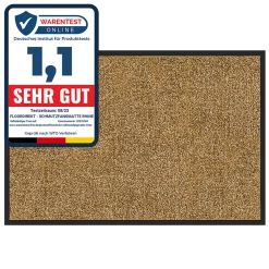 Tapis de Porte Paillasson d'entrée Rhine Beige 90 x 120 cm