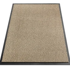 Tapis de Porte Paillasson d'entrée SKY moutarde-noir 90 x 300 cm