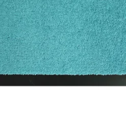 Tapis de Porte Paillasson d'entrée Monochrom Turquoise 120 x 100 cm - Floordirekt